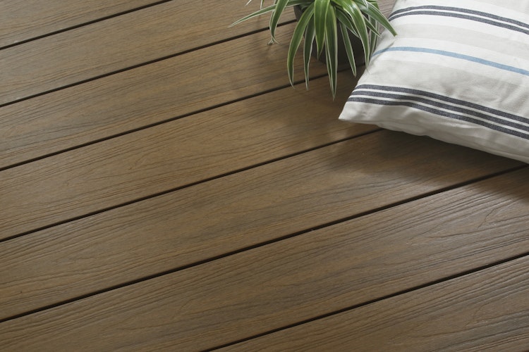 Fiberdeck Premium WPC-Terrassendiele RHK Teak 23 x 138 mm Bild