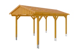 Skan Holz Fichtelberg - Satteldach Einzelcarport Breite 317 cm