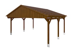 Skan Holz Fichtelberg - Satteldach Einzelcarport Breite 618 cm