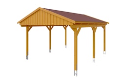 Skan Holz Fichtelberg - Satteldach Einzelcarport Breite 423 cm