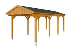 Skan Holz Fichtelberg - Satteldach Einzelcarport Breite 317 cm