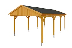 Skan Holz Fichtelberg - Satteldach Einzelcarport Breite 423 cm