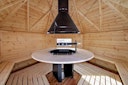 Wolff Finnhaus Grillkota Kalle 3833 45 mm - mit schwarzen Dachschindeln