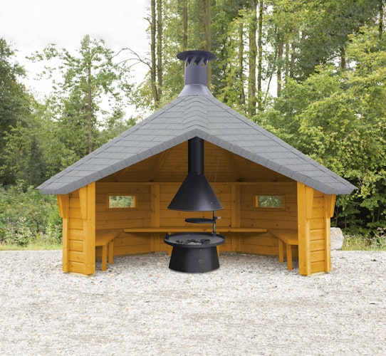 Wolff Finnhaus Wetterschutzhütte / Grillhütte Wanja 3327 45