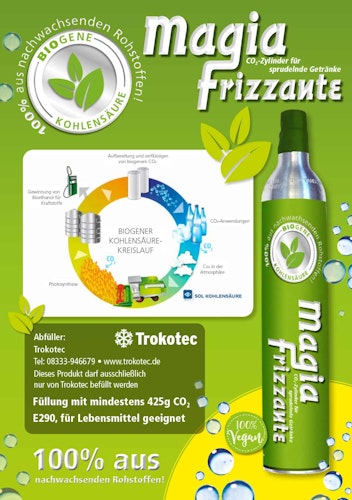 Trokotec CO2 Flasche 2kg biogen (gefüllt) Bild