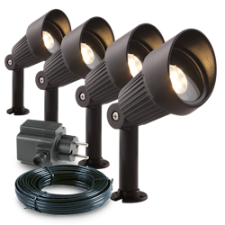 Garden Lights Strahler Focus 4er Set