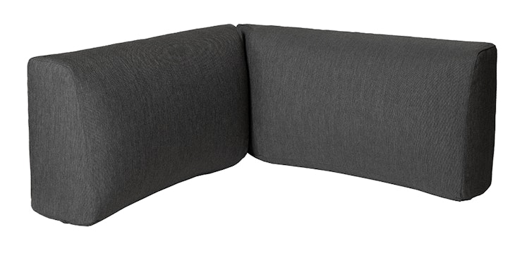 Diamond Garden Eckkissen GOMERA Sun & Rain, Tuvatextil (100 % Polyacryl) Schwarz/Silber