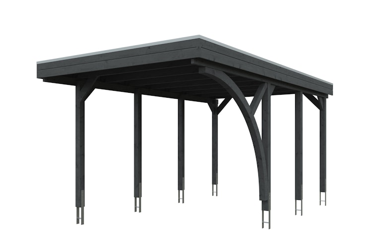 Skan Holz Carport Friesland 314x555 cm inkl. 1 Einfahrtsbogen Sparset 5 Bild