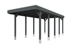 Skan Holz Friesland - Flachdach Einzelcarport Profil - Breite 314 cm Nadelholz