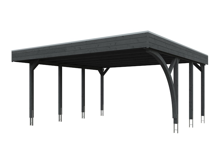 Skan Holz Carport Friesland 557x555 cm inkl. 1 Einfahrtsbogen Sparset 7 Bild