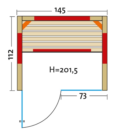 Infraworld Infrarotkabine Fusion Glas 145 Fichte inkl. 5-teiligem gratis Zubehörset Bild