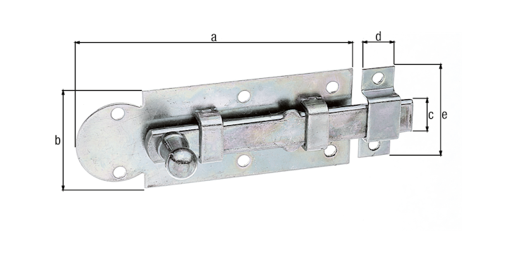 Alberts® Fensterriegel Knopfgriff 100 x 30 mm Bild