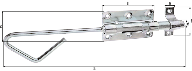 Alberts® Bolzen-Stangenriegel 320 mm Bild