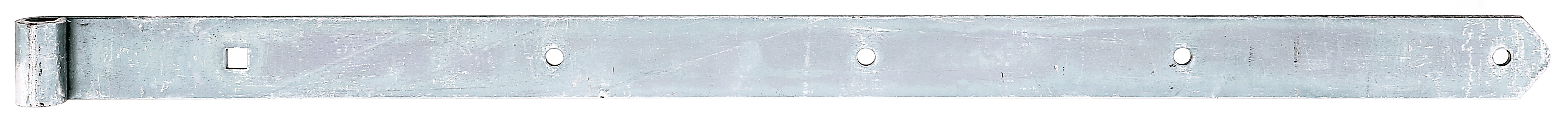 Alberts® Ladenband, gerade, Abschluss abgerundet, galvanisch verzinkt dickschichtpassiviert, LxB 800x45 mm, Rolle ⌀16 mm 