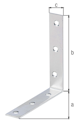 Vorschaubild Alberts® Stuhlwinkel, sendzimirverzinkt, TxHxB 100x100x19 mm 332358