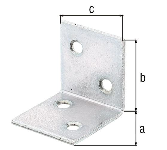 Alberts® Breitwinkel sendzimirverzinkt30x30x30mm Bild