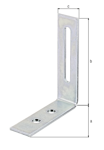 Alberts® Verstellwinkel mit Langloch  65x80x20 mm Bild