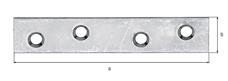 Alberts® Flachverbinder  80x15 mm verpackt à 8 St. Bild