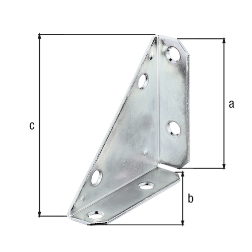 Alberts® Eckplatte Schenkellängen: 75 mm Breite: 105 mm Bild