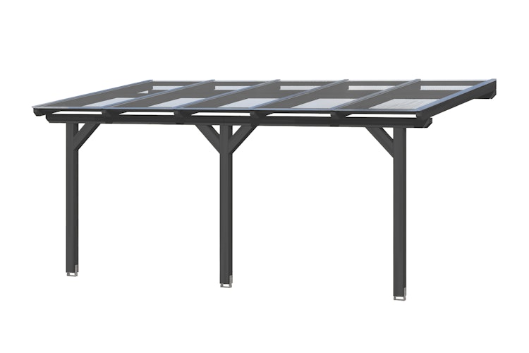 Skan Holz Terrassenüberdachung Andria mit Mittelpfosten Breite 541 cm