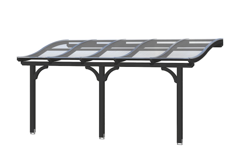 Skan Holz Terrassenüberdachung Venezia mit Mittelpfosten Breite 541 cm