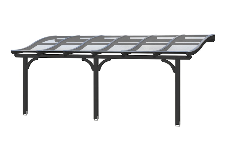 Skan Holz Terrassenüberdachung Venezia mit Mittelpfosten Breite 648 cm