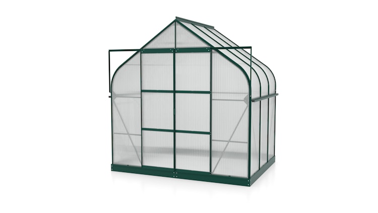 Vitavia Gewächshaus Dione/Diana 5000 inkl. 1 Dachfenster und Stahlfundamentrahmen - 5,0 m²