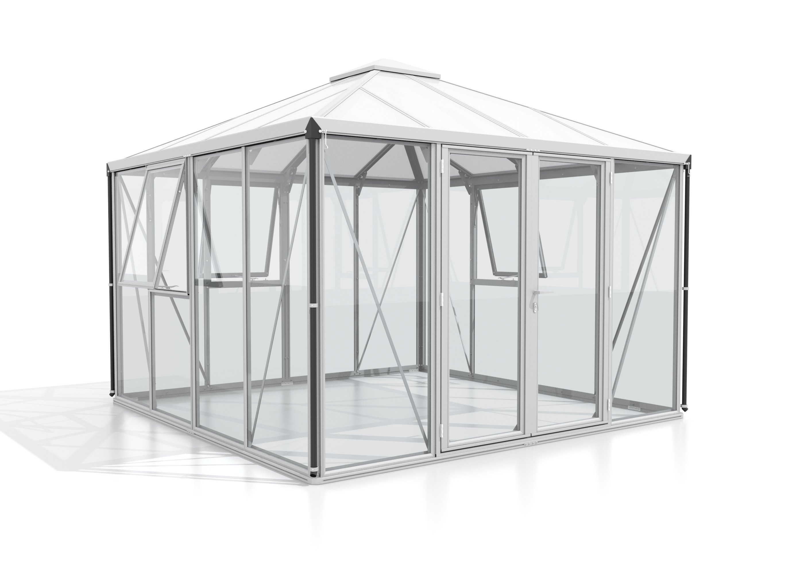 Vorschaubild Galerie Vitavia Gewächshaus Minos inkl. 3 Seitenfenster - 10,2 m²