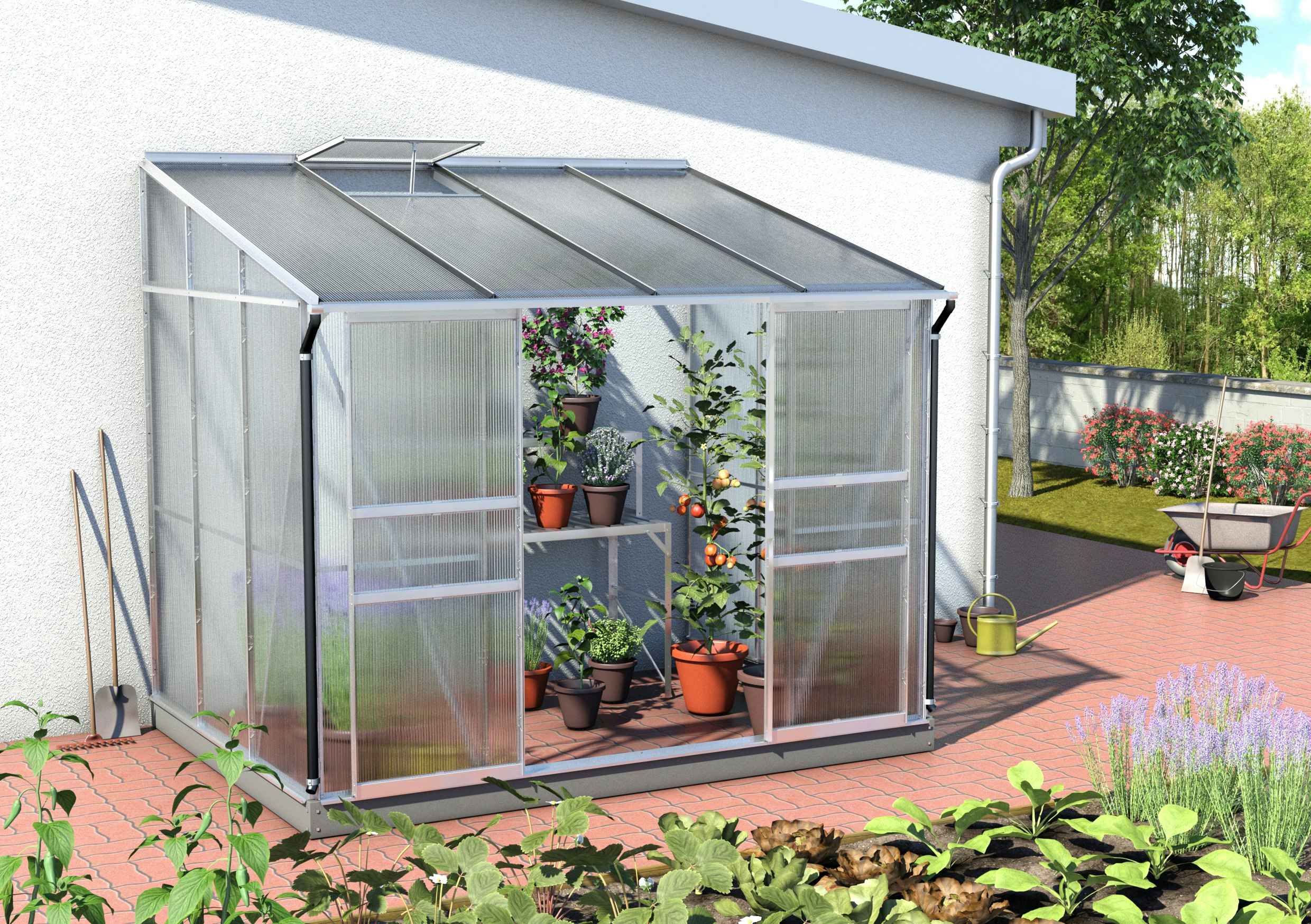 Vitavia Gewächshaus Osiris/Ida 5200 inkl. 1 Dachfenster - 5,2 m²