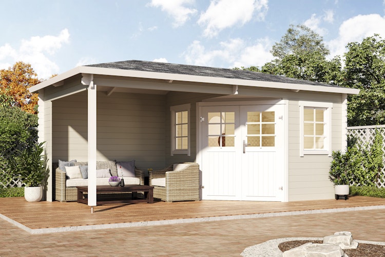 Wolff Finnhaus Gartenhaus Grete 5828 - 40 mm