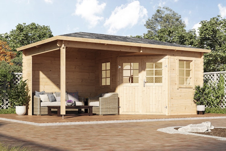 Wolff Finnhaus Gartenhaus Grete 5828 - 40 mm
