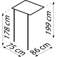 Vorschaubild Globel Schleppdach für Gerätehaus Skillion 64 + 84, anthrazit