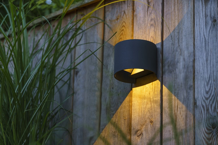 Garden Lights Wandleuchte Goura schwarz