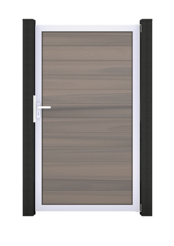 GroJa Solid Steckzaun Universal Einzeltor mit Alurahmen