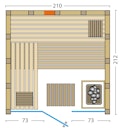 Vorschaubild Infraworld Sauna Solido Glas Complete - 40 mm Multifunktionssauna inkl. 5-teiligem gratis Zubehörset Bild