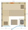 Vorschaubild Infraworld Sauna Solido Glas Complete - 40 mm Multifunktionssauna inkl. 5-teiligem gratis Zubehörset Bild