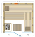 Vorschaubild Infraworld Sauna Solido Glas Complete - 40 mm Multifunktionssauna inkl. 5-teiligem gratis Zubehörset Bild