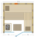 Vorschaubild Infraworld Sauna Solido Glas Complete - 40 mm Multifunktionssauna inkl. 5-teiligem gratis Zubehörset Bild