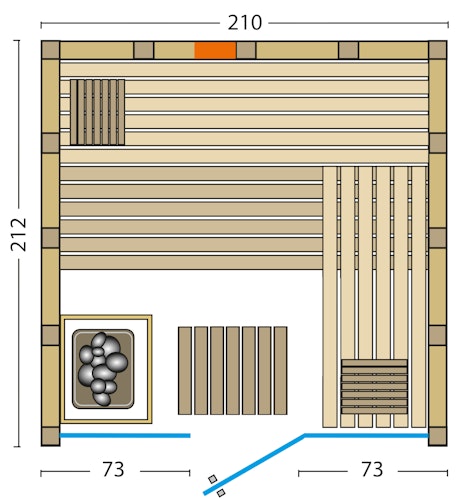 Infraworld Sauna Solido Glas Complete - 40 mm Multifunktionssauna inkl. 5-teiligem gratis Zubehörset Bild