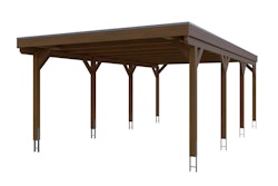 Skan Holz Grunewald - Flachdach Carport aus Leimholz Breite 427 cm