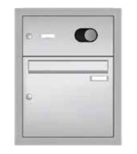 Gutta Rechteckvordach BS Plus 200 Sondermaß inkl. Seitenteil und Briefkasten (neues Modell)