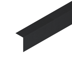 OSMO Multi-Deck Abschlussleiste Alu geriffelt schwarz 40 x 65x 2900 mm