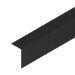 OSMO Multi-Deck Abschlussleiste Alu geriffelt schwarz 40 x 65x 2900 mmBild