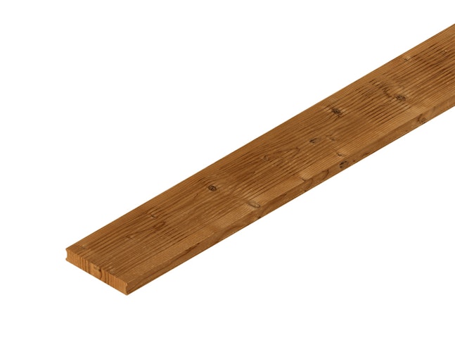 Handmuster OSMO Terrassendiele Thermo-Fichte 25 x 140 mm geriffelt SenoFix