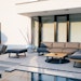 Diamond Garden Lounge-Set NORA Sun & Rain, Sofa + Hocker + Tisch, Aluminium / Teak / Tuvatextil (100 % Polyacryl)Bild