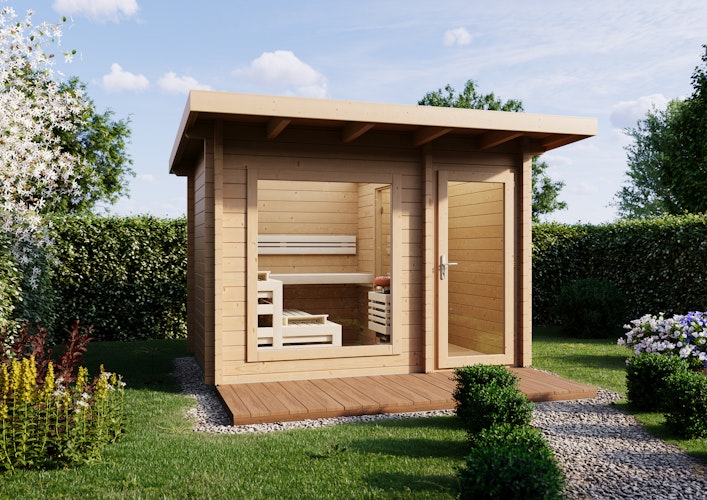 Infraworld Gartensauna Terra 2 - 70 mm