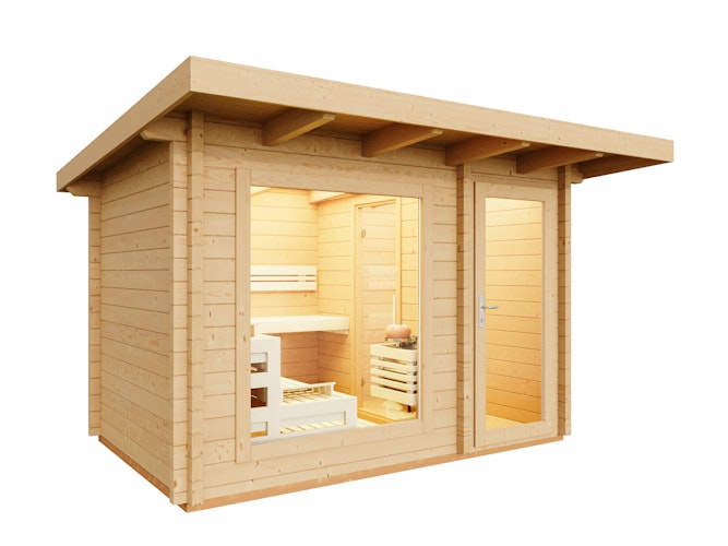 Infraworld Gartensauna Terra 2 - 70 mm