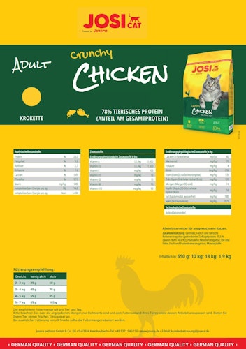 Josera JosiCat Crunchy Poultry Katzentrockenfutter