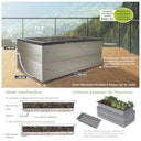 JUWEL Hochbeet Timber Pflanzkasten für Balkon und Terrasse 