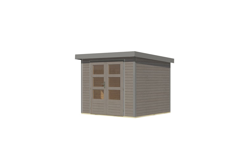 Karibu Metall-Holzgartenhaus Hybridhaus Jupiter A/B/C/D - 19 mm/0,5 mm